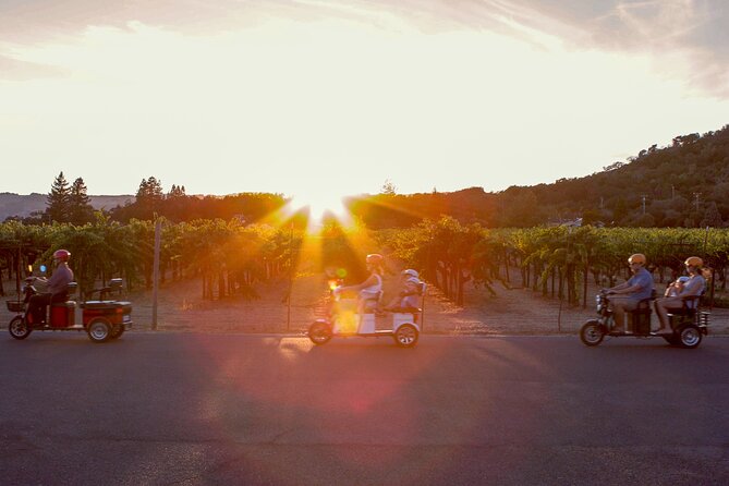 3 Hour Electric Trike Sunset Tour at Sonoma - Quick hits on this Sonoma electric trike sunset tour