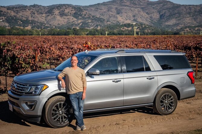 6 Hour Private Customized Wine Tour up to 7 Guests Napa & Sonoma - The SUV Comfort: Water, Snacks, and a Real Plan