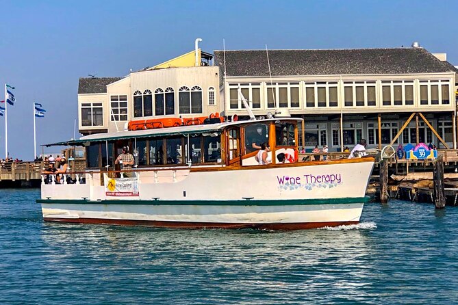 90 Minute Daytime Tour Aboard Wine Therapy - A 90-minute Wine Therapy yacht cruise that fits cold-weather Bay days