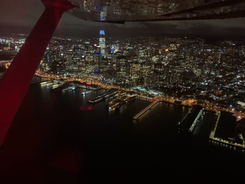San Francisco: Airplane Private Night Bay Tour - The flight path that makes the Bay Bridge Bay Lights actually memorable