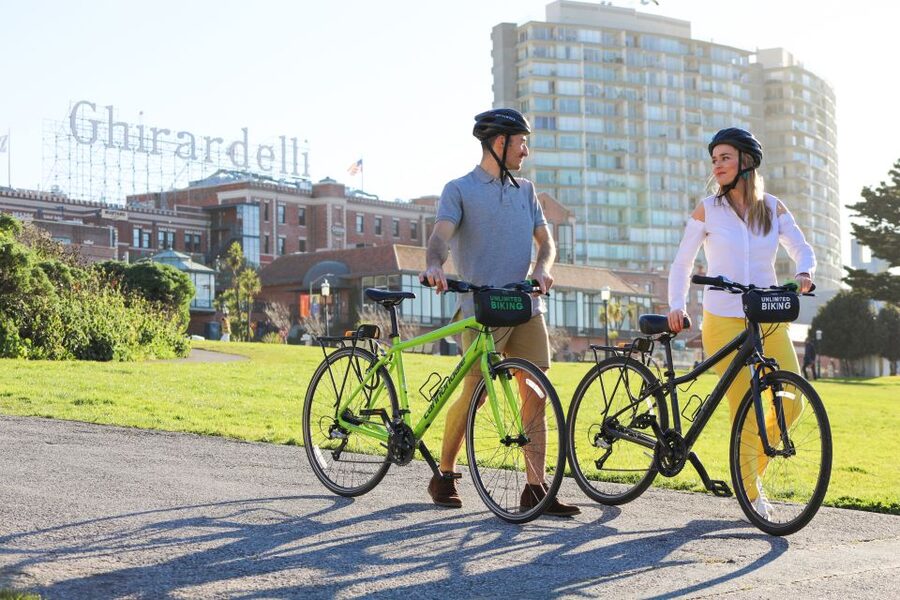 San Francisco: Bike Rental from Golden Gate Bridge with Map - Getting oriented: the ride starts at Ghirardelli Square