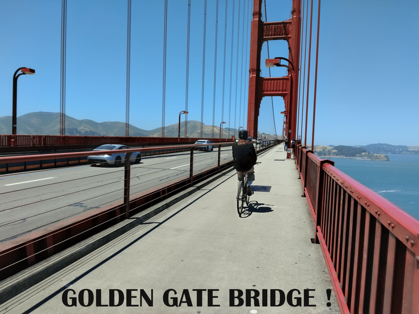 San Francisco: Bike the Bridge & Back with Ferry - Golden Gate Bridge viewpoints: how to stop without burning time