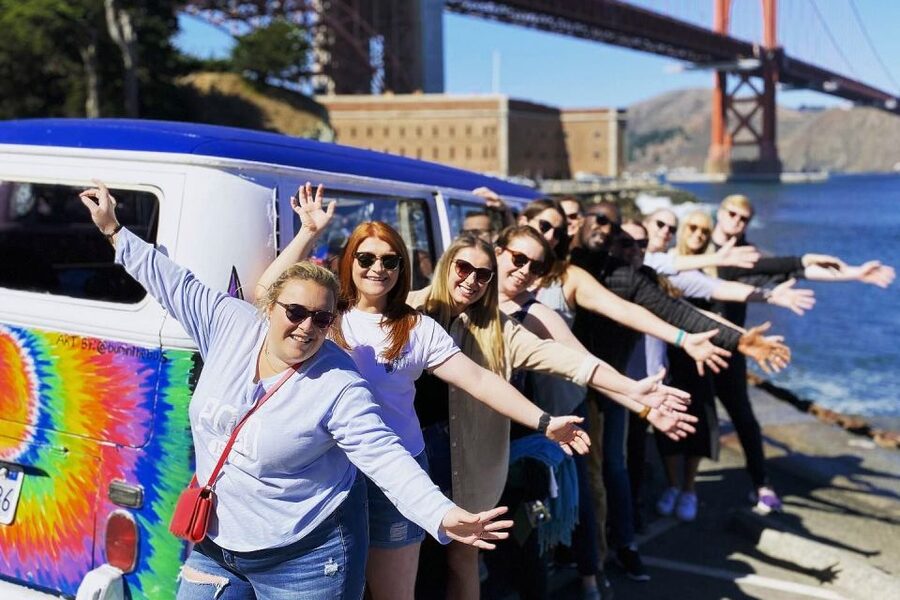 San Francisco: City Sightseeing Tour on Hippie Bus - The VW hippie bus effect: why the ride matters in SF