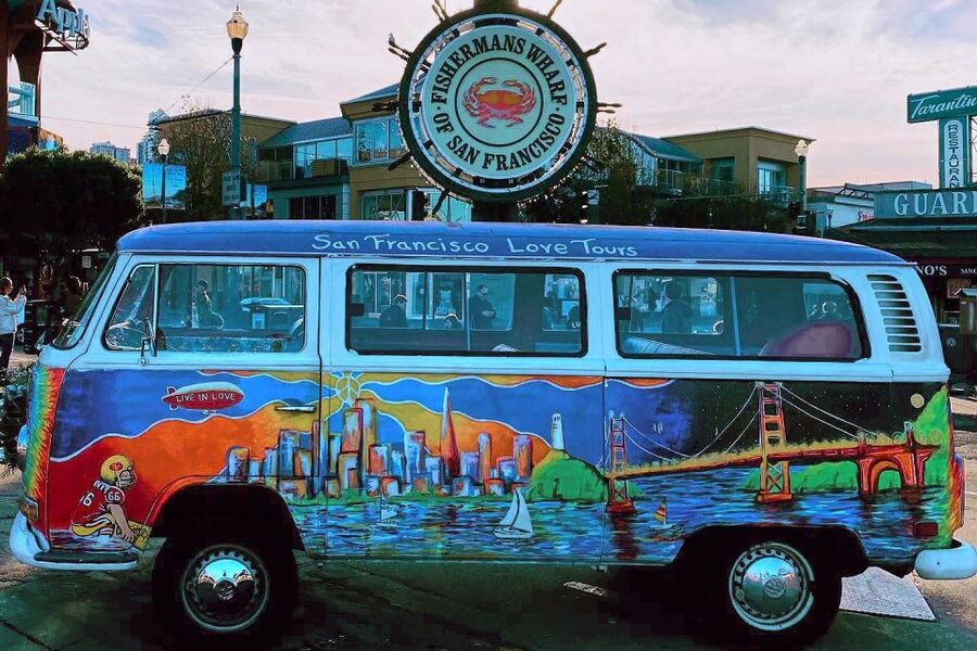 San Francisco: City Sightseeing Tour on Hippie Bus - Golden Gate Bridge photo stop: making the most of a short pause