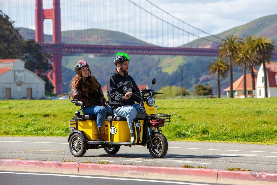 San Francisco: Electric Scooter Rental with GPS Storytelling - How the GoRide GPS storytelling works when you ride at your own pace