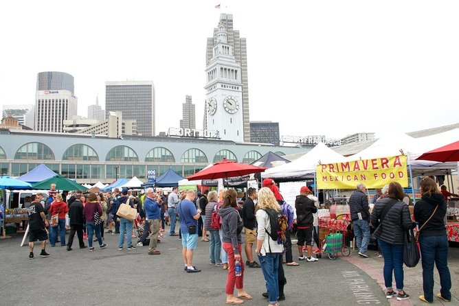 San Francisco Food Tour: Ferry Building and Ferry Plaza Farmers Market - Stop 1: Ferry Plaza Farmers Market in about 25 minutes