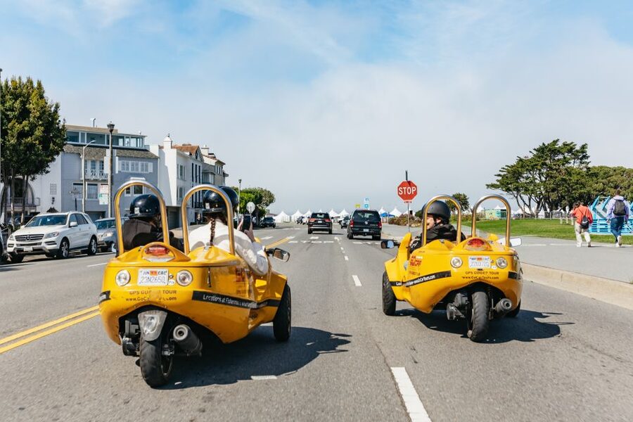 San Francisco: Golden Gate Bridge and Lombard GoCar Tour - Presidio views on the way: where the city turns scenic