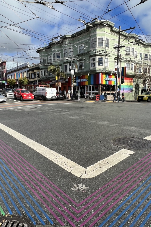 San Francisco : Mission and Castro districts tour in French - Liberty Hill houses and Dolores Park: architecture and the big city payoff