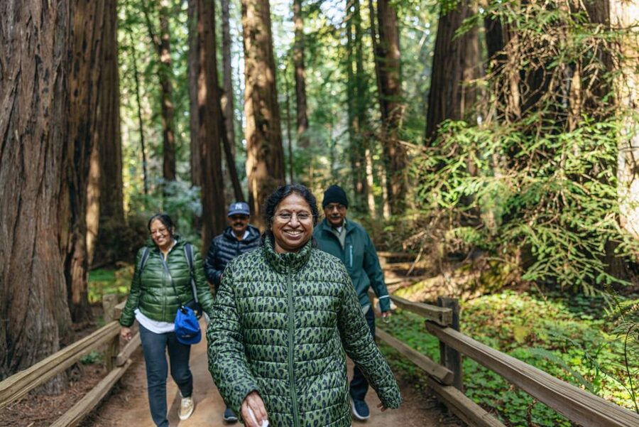 San Francisco: Muir Woods, Sausalito and SF Bay Cruise - The morning route: Golden Gate, Rainbow Tunnels, and Mt. Tam