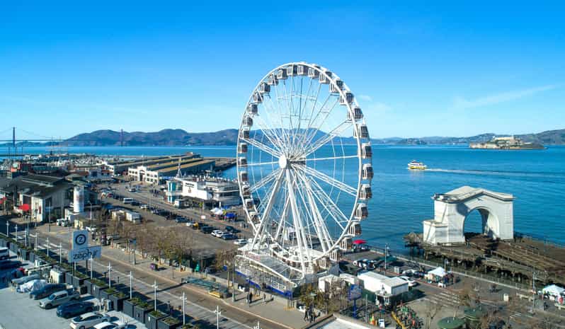 San Francisco: Sky Star Wheel - Fisherman's Wharf - What You’ll See From 150 Feet: North Beach, Bridges, Alcatraz, and More