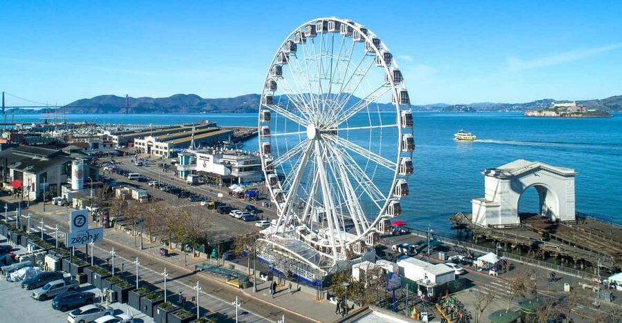 San Francisco: Sky Star Wheel - Fisherman's Wharf - Photo Tips and Comfort: Clean Pods, Wind, and Where Scratches Matter