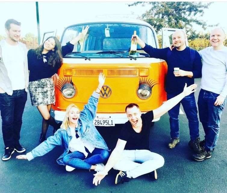 San Fransisco: Vintage VW Bus Wine Country Tour Small Group - Golden Gate Bridge mimosas: SF history before the vines