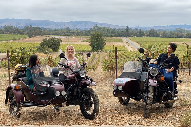 Sonoma Valley Sidecar Wine tours - Sonoma and Napa winery lineup: how the stops are set up