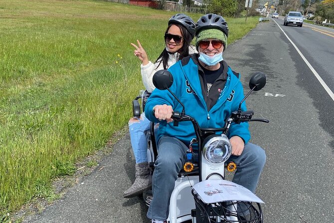 Sonoma Wine Country Electric Trike Tour - 5 hours - Winery tastings: two tasting chances, extra wine fees, and possible label swaps