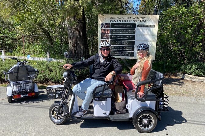 Sonoma Wine Country Electric Trike Tour - 5 hours - Sonoma Ecology Center Garden Park: sustainability with real-world details
