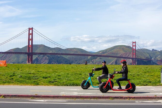 Wharf to Golden Gate Bridge - GoRide Electric Scooter Rentals - The GPS Route: From the Wharf to the Golden Gate Views