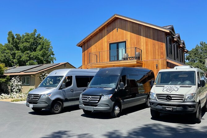 Wine Tour Pros - Sprinter Van Wine Tour: Up To 14 Guests - Stop 1: Pickup, a First Glass, and the Sonoma–Napa Winery Run